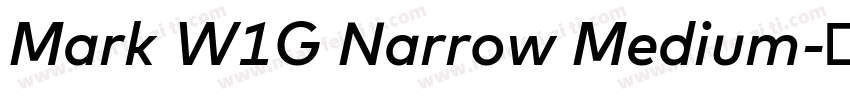 Mark W1G Narrow Medium字体转换